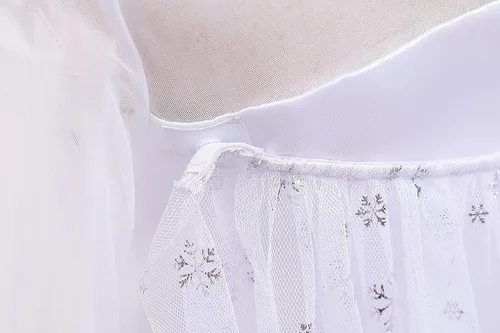 Vista 8 de Kidrobe - Disfraz de princesa de nieve con diadema para niñas pequeñas