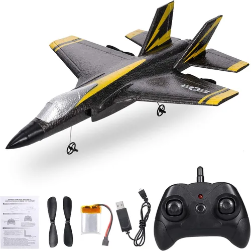 Vista 9 de GoolRC Avión RC FX635, avión RC de 2 canales, avión de control remoto de 2.4 GHz, planeador de espuma listo para volar con giroscopio de 3 ejes
