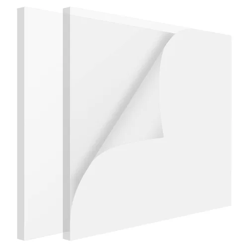 Vista 7 de PINGEUI Paquete de 2 hojas de plexiglás acrílico transparente de 12 x 8 x 3/8 pulgadas, paneles de plexiglás fundido duradero, tablero de plexiglás
