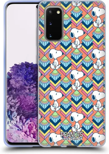 Vista 15 de Head Case Designs Snoopy Deco Dreams - Funda de gel con licencia oficial de Peanuts Blue Pattern [protección de grado militar] compatible con Google