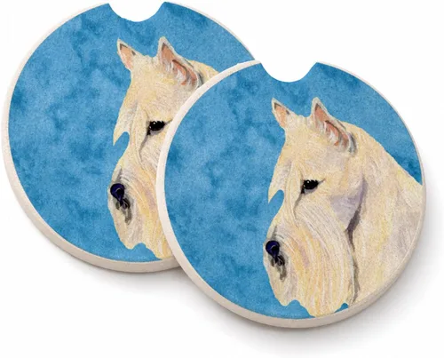 Vista 51 de Caroline's Treasures SS4767-BUCARC - Juego de 2 portavasos para automóvil, diseño de bulldog inglés, absorbentes para automóvil, portavasos