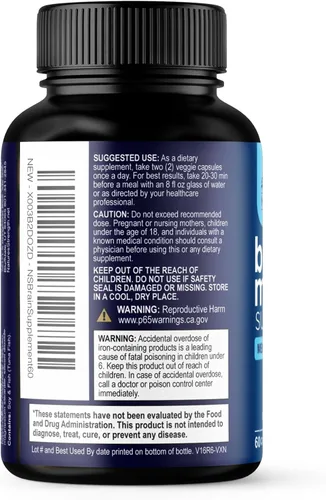 Vista 8 de Píldoras de suplemento de memoria cerebral, nootrópicos de fuerza 3X para concentración, claridad y apoyo de enfoque, salud cerebral, vitaminas