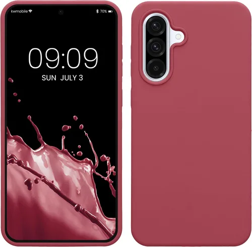 Vista 209 de kwmobile Funda Compatible con Samsung Galaxy A14 5G - Funda de teléfono de TPU y silicona con acabado suave - Verde Lima