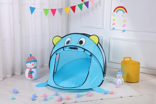 Vista 9 de Tiendas de campaña para niños – Tienda de campaña plegable para niños y niñas – Gran casa de juegos plegable para diversión en interiores