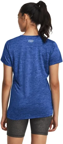 Vista 2 de Under Armour Tech Camiseta de manga corta y cuello en V para mujer, jaspeada