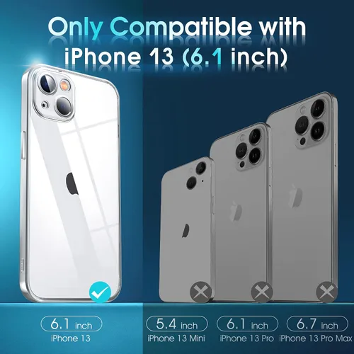 Vista 780 de Supdeal Funda cristalina transparente para iPhone 11, [No se amarillea] [Protección de la cámara] [Probado contra caídas de grado militar] Funda