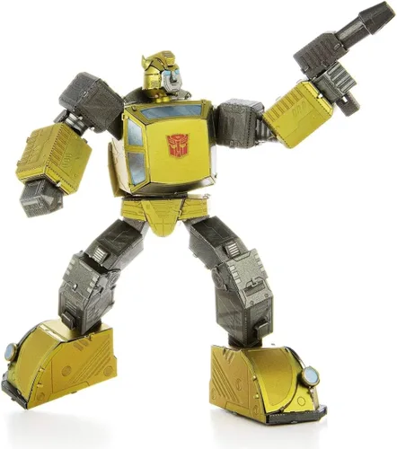 Vista 7 de Metal Earth Fascinations Transformers Bumblebee Color 3D Kit de modelo de metal con pinzas