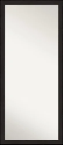 Vista 20 de Amanti Art Espejo de longitud completa no biselado (64.5 x 28.5 pulgadas), marco marrón medio Alta - Espejo de piso, espejo de pared, marrón