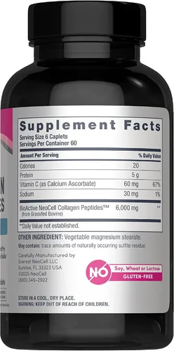 Vista 2 de NeoCell Píldoras de Péptidos de Colágeno 360 Comprimidos con Vitamina C Suplemento para Mujeres y Hombres Suplemento para mujeres y hombres