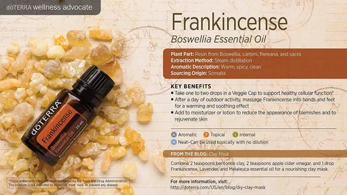 Vista 3 de doTERRA - Aceite esencial de incienso (1.0 onza), 2 paquetes de 0.5 onzas