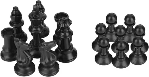 Vista 5 de Fydun Juego de tablero medieval blanco y negro internacional de plástico portátil