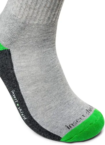 Vista 2 de Insect Shield Sport Crew Socks, Stretchy and Comfortable Crew Socks with Padding and Built in Bug and Tick Protection