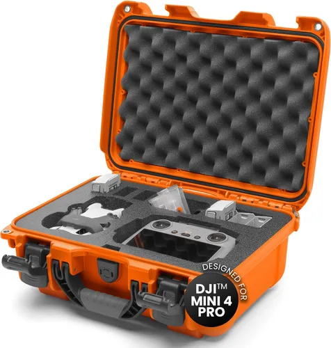 Vista 10 de Nanuk Funda protectora impermeable 915 para DJI Mini 4 Pro Fly More con sistema patentado de bloqueo PowerClaw (grafito)