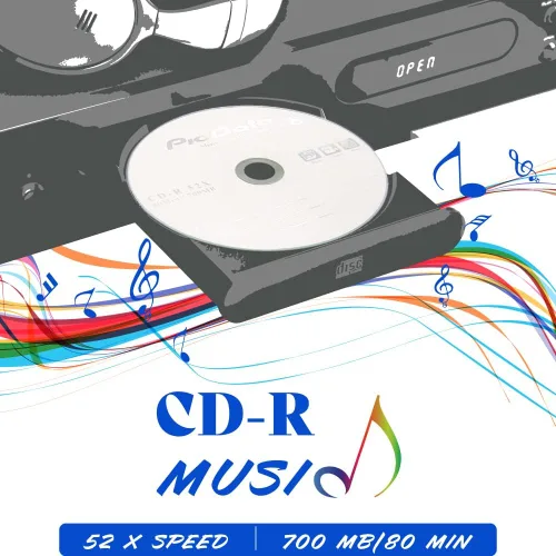 Vista 4 de CD-R 52X 700MB Logo Top Grabable Media – 100 discos de caja de pastel de huso CD en blanco para grabar música a granel discos de CD grabables 100