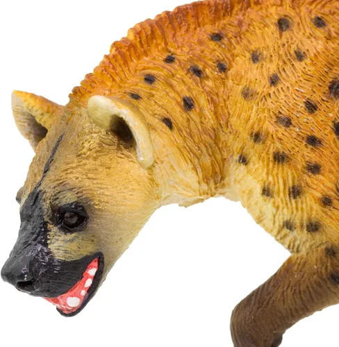 Vista 5 de Safari Ltd. Hyena Figurine - Figura realista pintada a mano de 4.25 pulgadas, juguete educativo para niños, niñas y niños a partir de 3 años