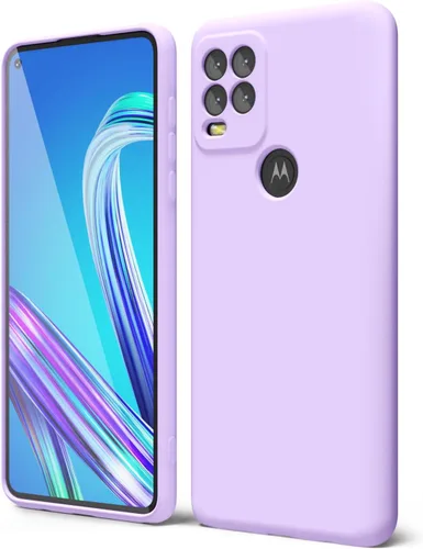 Vista 23 de oakxco para Motorola Moto G Stylus 5g 2021 Funda de teléfono de silicona líquida, delgada y suave, de goma de caucho, TPU, cubierta simple y lisa