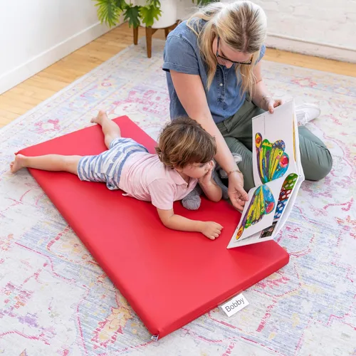 Vista 7 de ECR4Kids SoftZone - Tapete de descanso arcoíris, 2 pulgadas, colchoneta para dormir, surtido, 5 piezas Espuma suave con cubierta de poliuretano