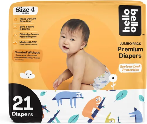 Vista 30 de Hello Bello Premium Pañales para bebé talla 1, 32 unidades de pañales desechables, extra absorbentes, hipoalergénicos con ajuste cómodo y seguro