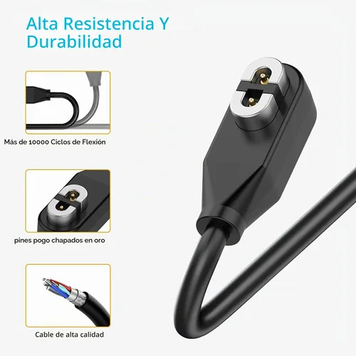 Vista 4 de AWINNER Paquete de 2 cables de carga compatibles con Shokz, cable de carga magnético compatible con Aftershokz Aeropex AS800, Shokz OpenRun Pro