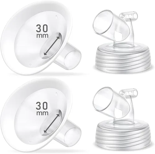 Vista 11 de Juego de 2 bridas de 0.55 pulgadas, protector de borde suave actualizado y conector de base de boca ancha, piezas de bomba para Spectra S2 Spectra