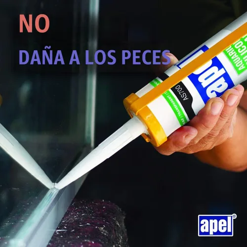 Vista 5 de Sellador de silicona 100% acuario (10.4 fl oz) seguro para peces (paquete de 1)