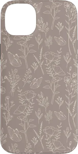 Vista 15 de Butterfly Meadow - Carcasa para iPhone 16, diseño botánico de flores silvestres