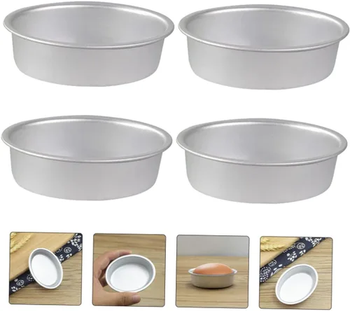 Vista 4 de 6 moldes para pasteles anodizados para tartas de queso, pan y postres, utensilios para hornear reutilizables