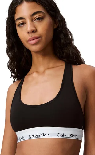 Vista 4 de Calvin Klein - Brasier de algodón moderno, sin alambres y sin forro para mujer