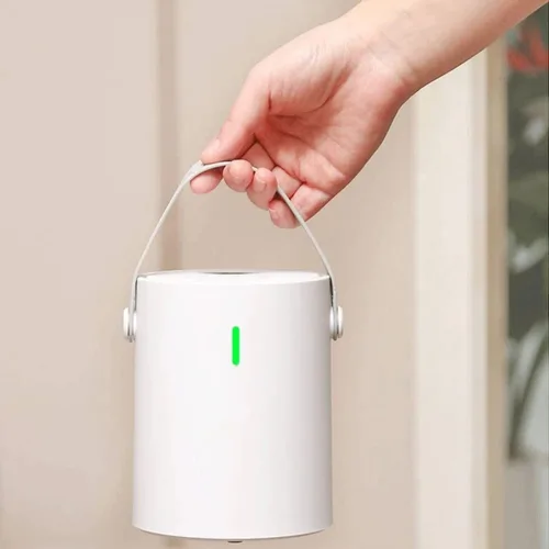 Vista 2 de Compresor de aire portátil, mini inflador, bomba eléctrica, DC 12 V, bomba de aire portátil de energía eléctrica de mano para neumáticos