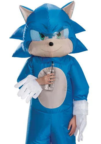 Vista 6 de Disfraz Inflable de Sonic the Hedgehog para Niños Multicolor