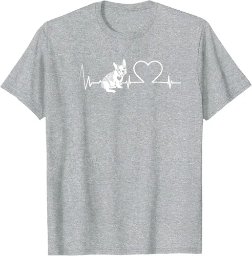 Vista 7 de Heartbeat Bulldog francés Camiseta de propietario de perros Frenchie, Negro