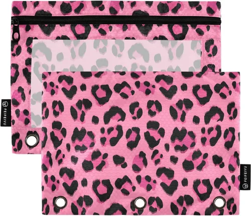 Vista 94 de Estuche para lápices de fútbol de fútbol en campo para carpeta de 3 anillas, paquete de 2 bolsas impermeables para lápices, estuche transparente