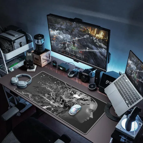Vista 7 de Canjoy Alfombrilla de mouse para juegos, alfombrilla de mouse grande extendida, alfombrilla de mouse para computadora grande para el hogar, oficina