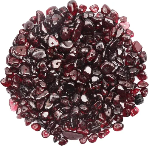 Vista 38 de 500 cuentas de piedra natural con virutas naturales, citrino de 0.317 a 0.315 pulgadas, piedras preciosas irregulares de cristal curativo, cuentas