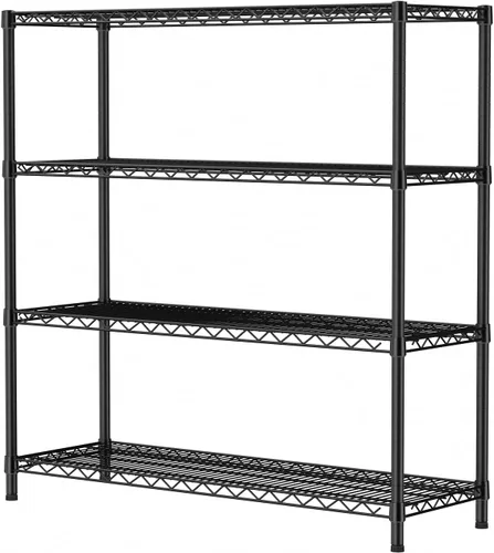 Vista 18 de SINGAYE Estantería de alambre para armario: unidad de metal ajustable para organización de lavandería, baño, cocina, hogar, almacenamiento