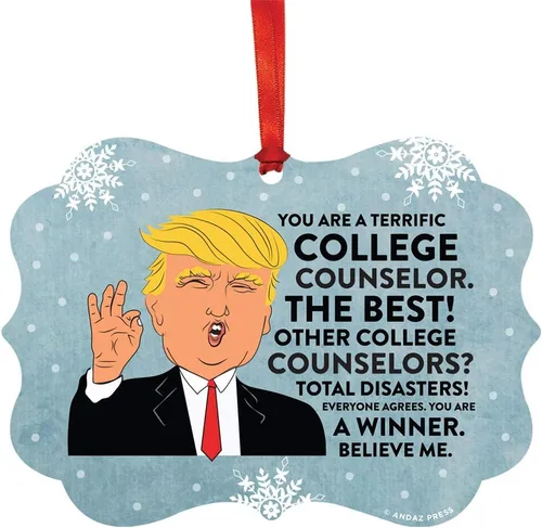 Vista 83 de Andaz Press Presidente Donald Trump Fancy Frame Recuerdo Adorno de Navidad Regalo de broma Ejecutivo de Cuenta, 1 paquete, Divertidas Ideas
