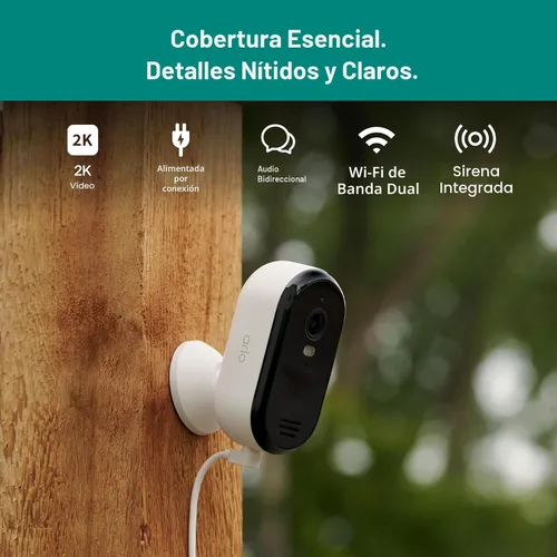 Vista 5 de Arlo Cámara de seguridad enchufable esencial 2K (3ª generación) - 1 cámara