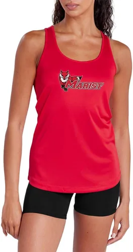 Vista 307 de Camiseta deportiva sin mangas oficial de NCAA Collegiate para mujer, con espalda cruzada, colección con logotipo primario