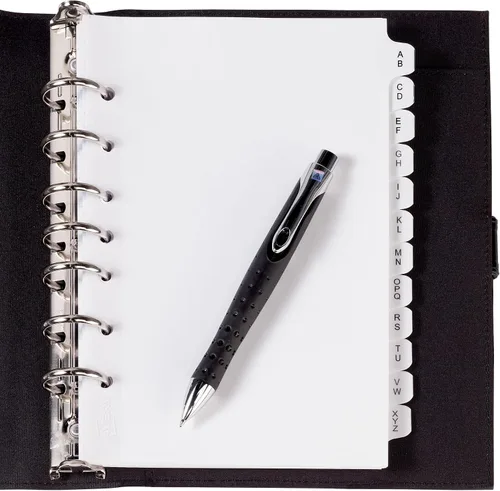 Vista 6 de Avery Mini Preprinted separadores con pestañas, 5,5 x 8.5-pulgadas, 12-tab A-Z Set (11313), Blanco