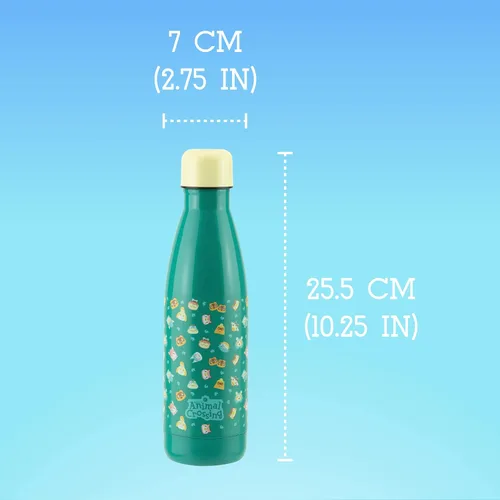 Vista 5 de Paladone Animal Crossing Botella de agua, estándar, multicolor, metal