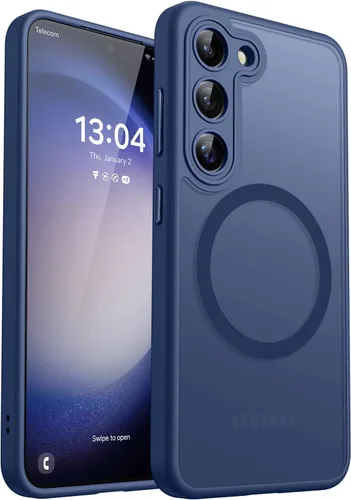 Vista 71 de CANSHN Funda diseñada para Samsung Galaxy A16-5G [protección completa de la cámara] [compatible con Magsafe] funda protectora trasera translúcida