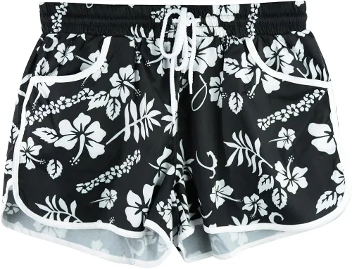 Vista 5 de For G and PL - Pantalones cortos de playa con bolsillos para mujeres