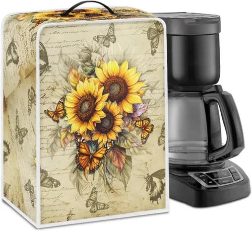 Vista 12 de Cubiertas para máquina de café con mango superior, resistentes a las manchas, para mezclador, compatible con la mayoría de cafeteras