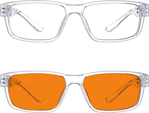Vista 250 de Eyekepper Gafas de luz azul para hombre y mujer, paquete de 6 lentes Pilot Paquete de 6 color mezclado