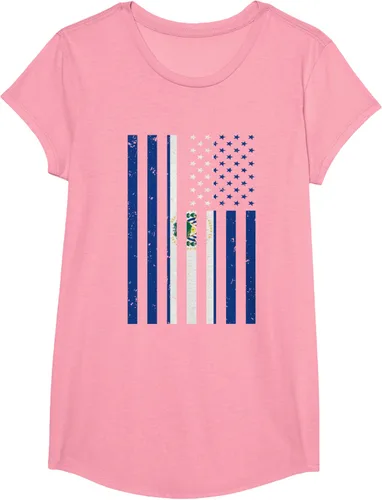 Vista 53 de El Salvador Shirt - El Salvador USA America Flag Men Women T-Shirt