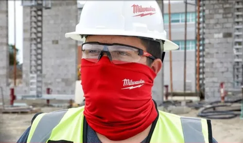 Vista 2 de Milwaukee 423R GAITER MULTIFUNCIONAL PARA CUELLO - ROJO, SE ADAPTA A TODOS
