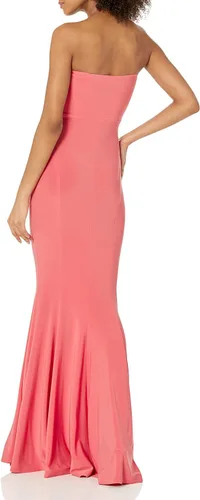Vista 2 de Norma Kamali Vestido de cola de pez sin tirantes para mujer