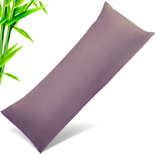 Vista 35 de Fundas de almohada tamaño estándar paquete de 2, fundas de almohada de rayón de bambú refrescantes con cierre de sobre, fundas de almohada frescas