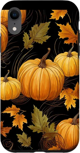 Vista 24 de Autumn Leaves Pumpkins Fall Season Thanksgiving Halloween Case for iPhone 16