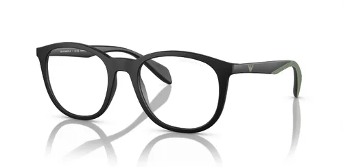 Vista 3 de Emporio Armani Men's EA4211 Prescription Eyewear Frames with Two Interchangeable Sun Clip-Ons Round